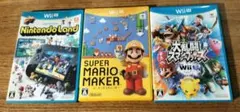 wiiu ニンテンドーランド、マリオメーカー、スマブラ　ソフトセット