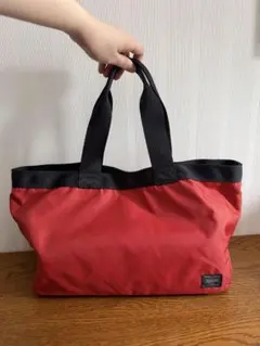 PORTER 吉田カバン トートバッグ レッド - メルカリ