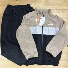 新品　FILA ジャージセット　ベージュ　黒　140