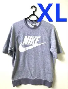 レア✨　ナイキ　半袖スウェット　トレーナー　グレー　XL
