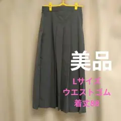 最終価格■美品！ロングプリーツスカート グレー Lサイズのサムネイル