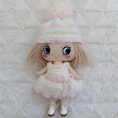 「セール品」ハンドメイド イーマリーちゃん ニット帽＆ワンピースのセット