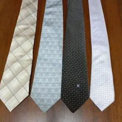 ⑧中古ネクタイ　４本セット(Yves Saint Laurent他）