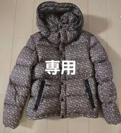 美品 mila schon リバーシブルダウンジャケット 総柄 パープル - メルカリ