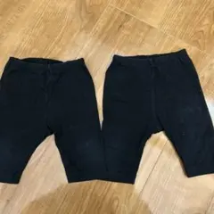 ユニクロUNIQLO 黒いレギンス サイズ80 ポケット付き　2セット　双子