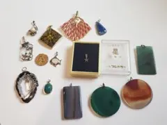 遺品整理 生前整理 天然石等 ペンダント14点セット