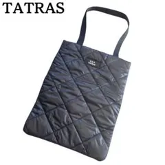 美品★TATRAS タトラス キルティング トートバッグ 黒のサムネイル