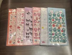 サ　シール ぷくぷく6枚3Dボンボンドロップ風