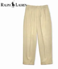 90's Polo Ralph Lauren 2タック チノ パンツ W33
