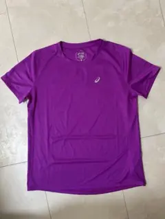 ASICS パープル Tシャツ Sサイズ