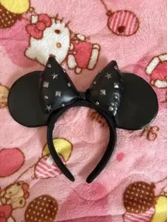 ミニーマウス耳型カチューシャ 黒