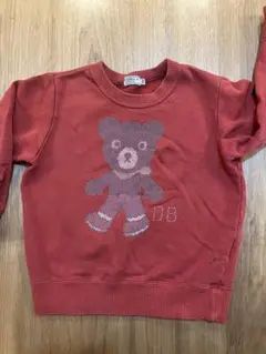 ミキハウス セーター 100 mikihouse 赤 くま 送料込 244