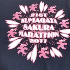 大幅値下げ第21回熊谷桜マラソン Tシャツ LL&バッチ付き新品未開封品