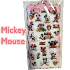 Disney ミッキー＆ミニー ぷくぷくシール 立体 3D デコシール かわいい