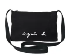 未使用アニエスベー agnis b サコッシュ　ミニショルダーバッグブラックのサムネイル