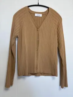 Mila Owen ハイゲージリブニットカーディガン サイズO