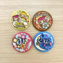 Daisy Lovers & Angel Blue 刺繍缶バッジ　4個セット