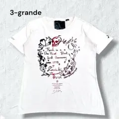 スリーグランデ スカル ロック 半袖Tシャツ L ピンク Y2K グランジ