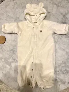 ミキハウス フード付きロンパース 50-70