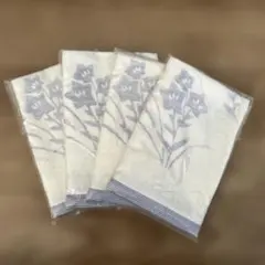 新品　ハネシカ　日本製　ハンドタオル　片面ガーゼ　4枚セット