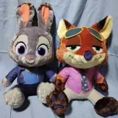 ズートピア２　スーパーラージぬいぐるみ2種セット