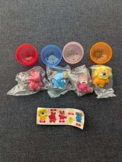 たべっ子どうぶつ/フィギュア カプセルトイ 4個セット