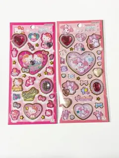 【国内正規品】キラキラジュエルシール（ハローキティ、マイメロディ）