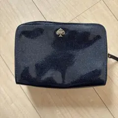 Kate Spade 黒 グリッター ポーチ
