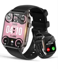 スマートウォッチ 1.96インチHD大画面 Bluetooth通 IP67防水