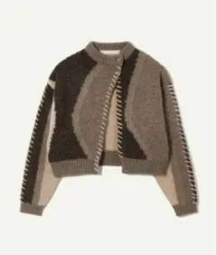 leinwande Intarsia Patctwork cardiganのサムネイル