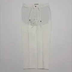美品 ジャブスアルキヴィオ イタリア製 ジャージー スラックス 48 白