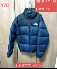 ノースフェイスレトロヌプシダウンジャケットネイビー