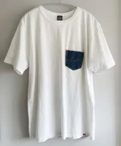 STUDIO D’ARTISAN ホワイト Tシャツ デニムポケット付き