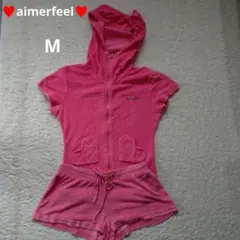 aimerfeel ルームウェア セットアップ ピンク M