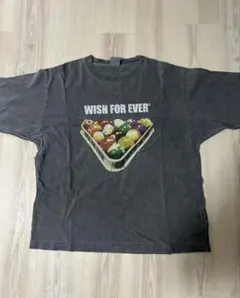 WISH FOR EVER ビリヤード プリント Tシャツ