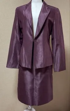 パープル セットアップ シングルボタン