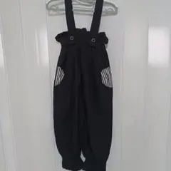 manina 黒いオーバーオール 100