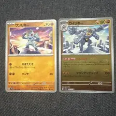 ⑰ポケモンカード ワンリキー カイリキー 進化ライン 2枚セット まとめ売り