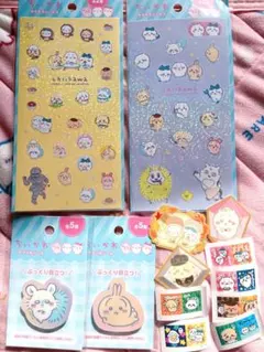 ちいかわ　キラキラシール　アクリルシールなど　セリア