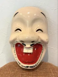 芳徳斎 お面 能面オブジェ伝統Daikokuten Mask Signed - メルカリ