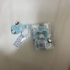 ミニシール帳　キーホルダー　水色　完成品　ポチャッコ　サンリオ