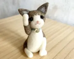 羊毛フェルト猫　ハンドメイドのサムネイル