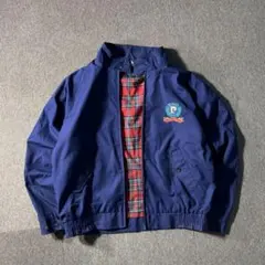 pierre cardin スイングトップ ドリズラー ネイビー 裏地チェック