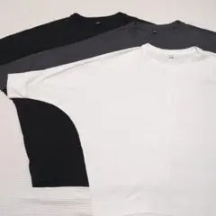 UNIQLOドルマン7分袖カットソーTシャツ3枚セット
