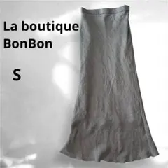 【美品】ラブティックボンボン きらきらサテン ロング ナロースカート 36