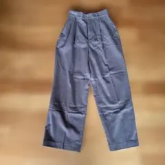 グローバルワーク　チェック柄 ワイドパンツ