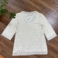 a.v.v standard 総レース　トップス　七分袖