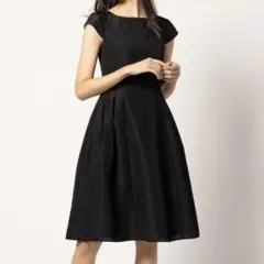 極美品 TOCCA ブラック ノースリーブ ワンピース ジャガード フォーマル