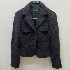 MaxMara マックスマーラ 白タグ リネン ツイードジャケット - メルカリ