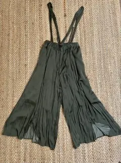 nico and...☆ 未使用オリーブグリーン ワイドフレアーパンツ　美品